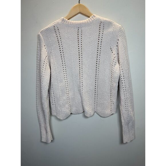 Michael Stars Women's Petite Size SP Cream Lakin Pullover Cropped Sweater EUC - Picture 5 of 9